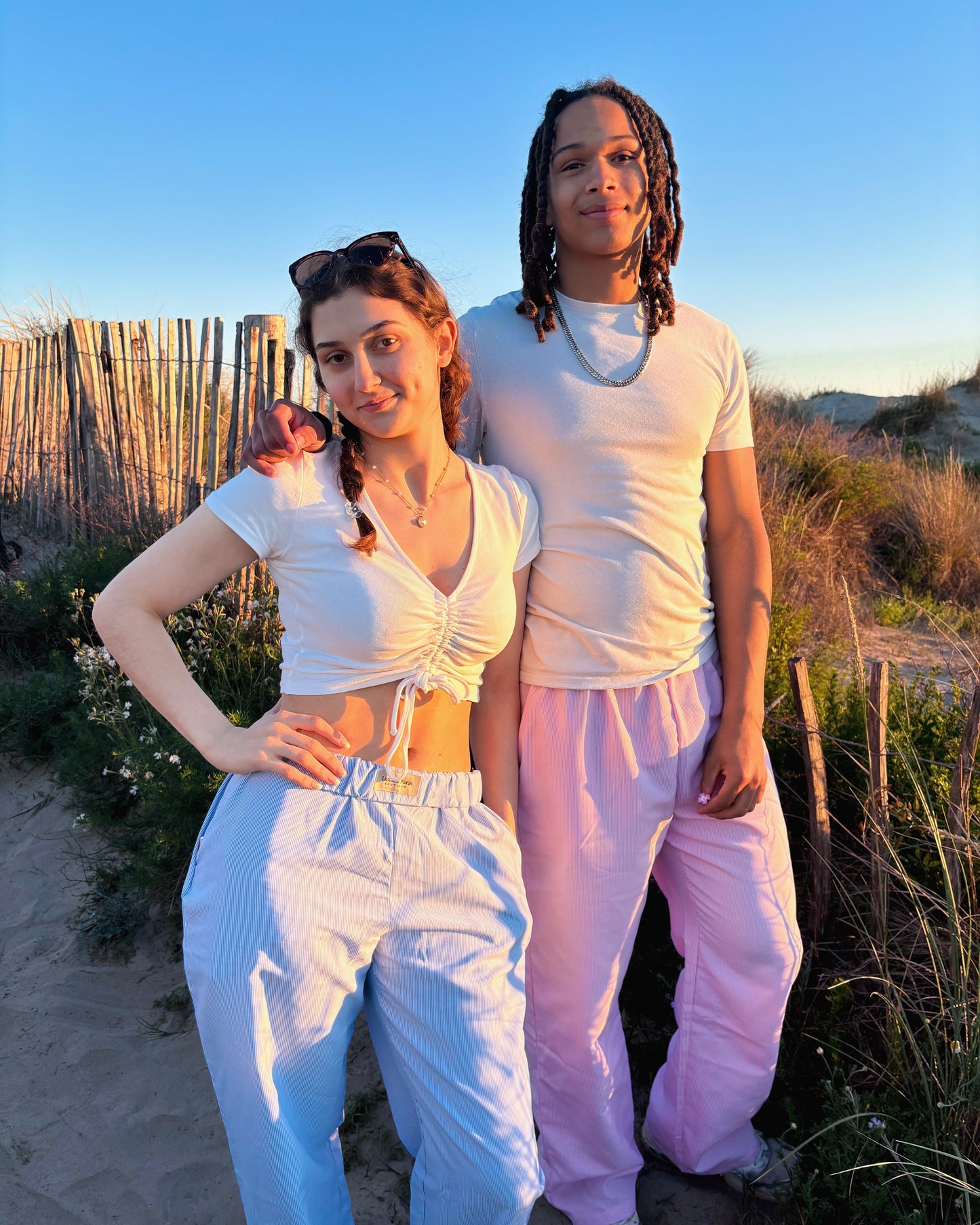 Georgina® | High Waist Cotton Pants In Lilac