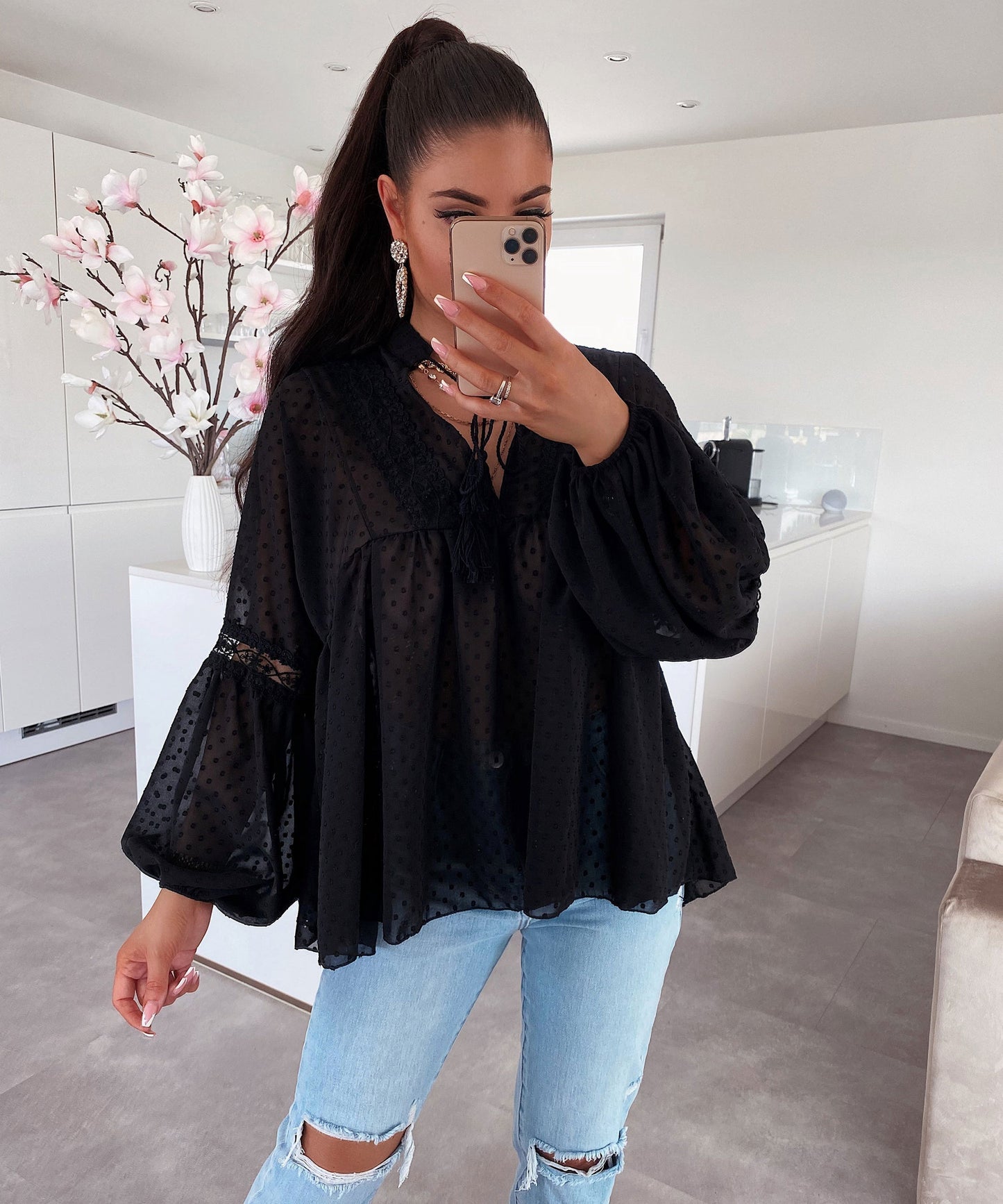 Gertrudis® | Black Blouse New