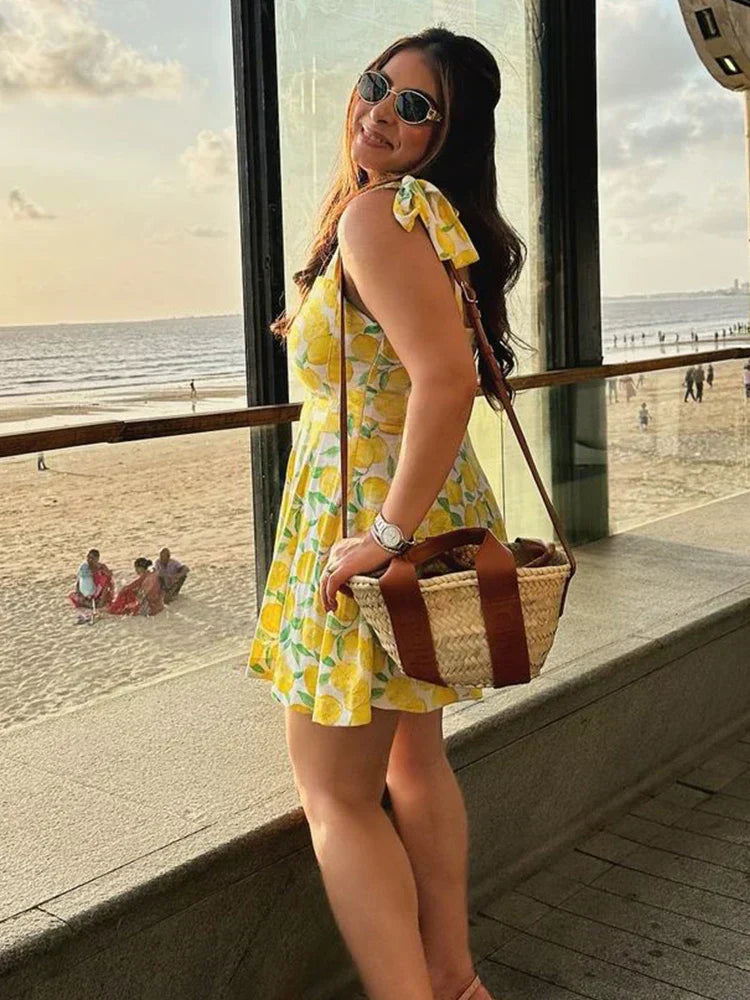 Yazmín® | Summer Dress Cute Lemon Print