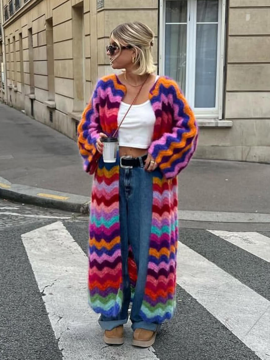 Clara | Rainbow cardigan