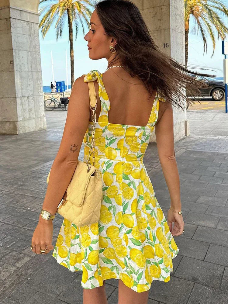 Yazmín® | Summer Dress Cute Lemon Print