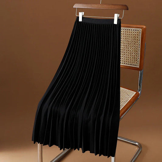 Clara | Women’s Spring Pleated Maxi Skirt