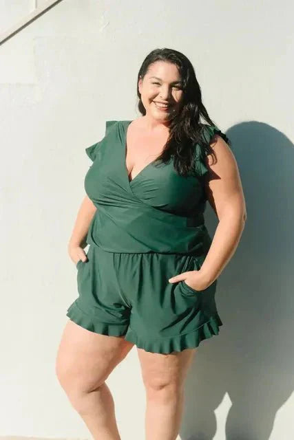 Jennifer® | Built In Bra Mom'S Swimming Romper Swimsuit