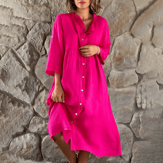 Noelia® | Plus Size Summer Dress Casual Button-Down