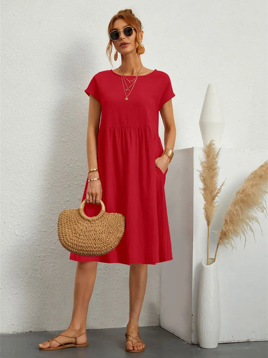 Kiara | Stylish Casual Pocket Dress for Everyday Comfort