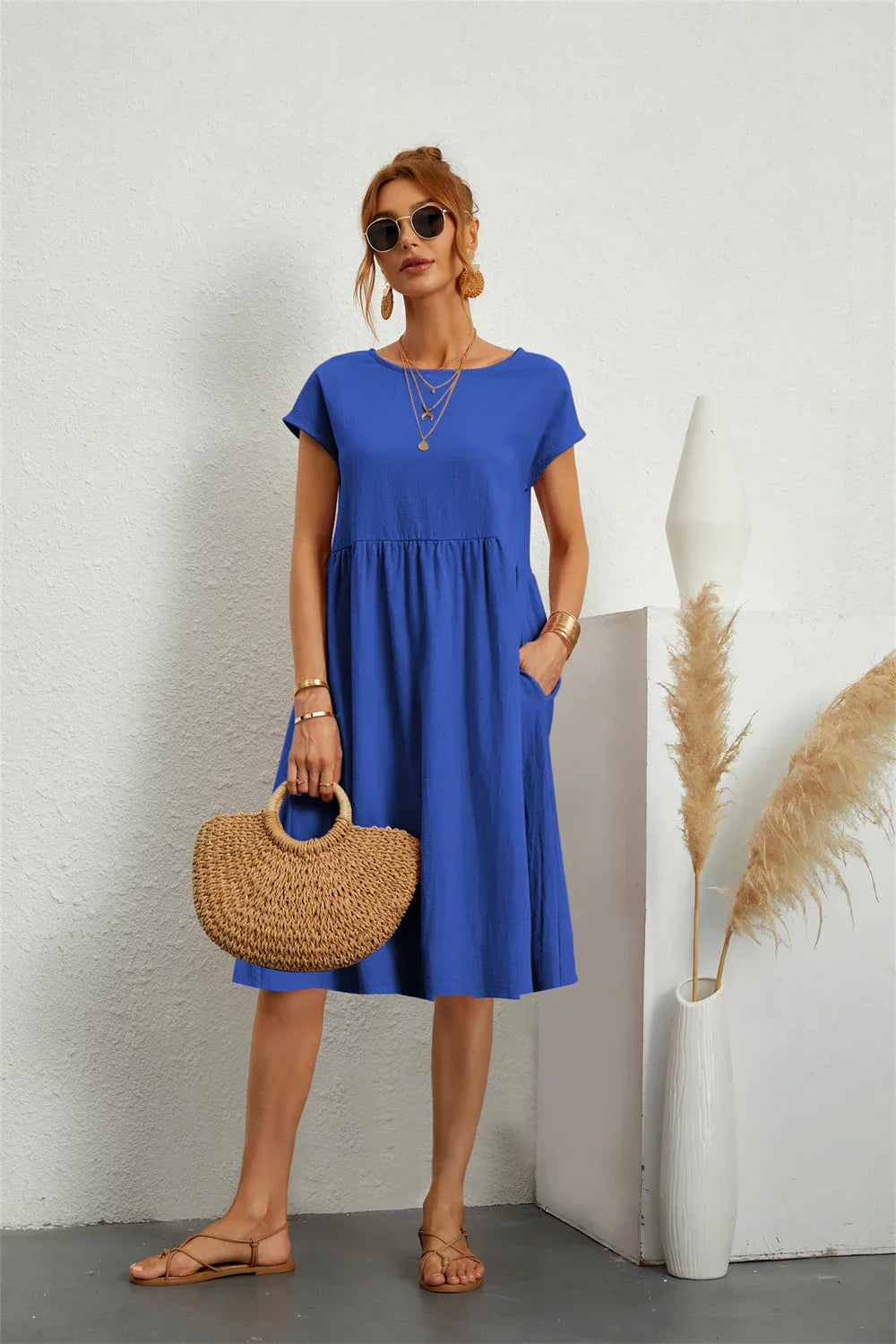 Kiara | Stylish Casual Pocket Dress for Everyday Comfort