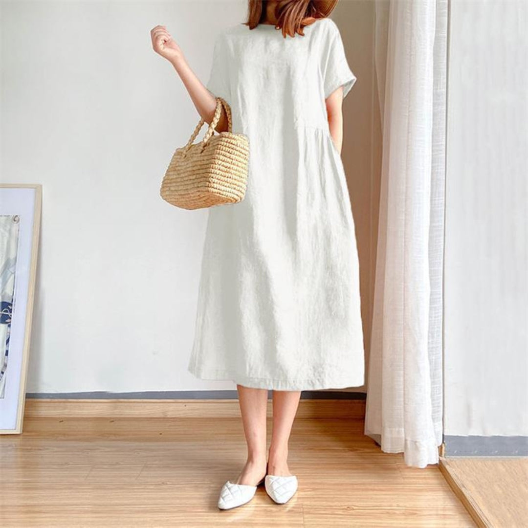Erica | Ladies elegant short sleeve summer dress