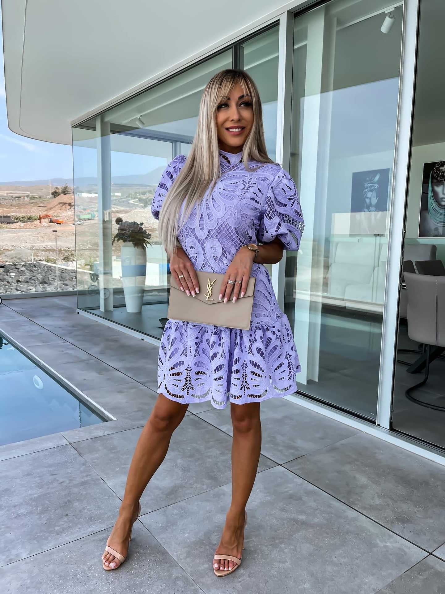 Dreamy Destination Crochet Lace Mini Dress