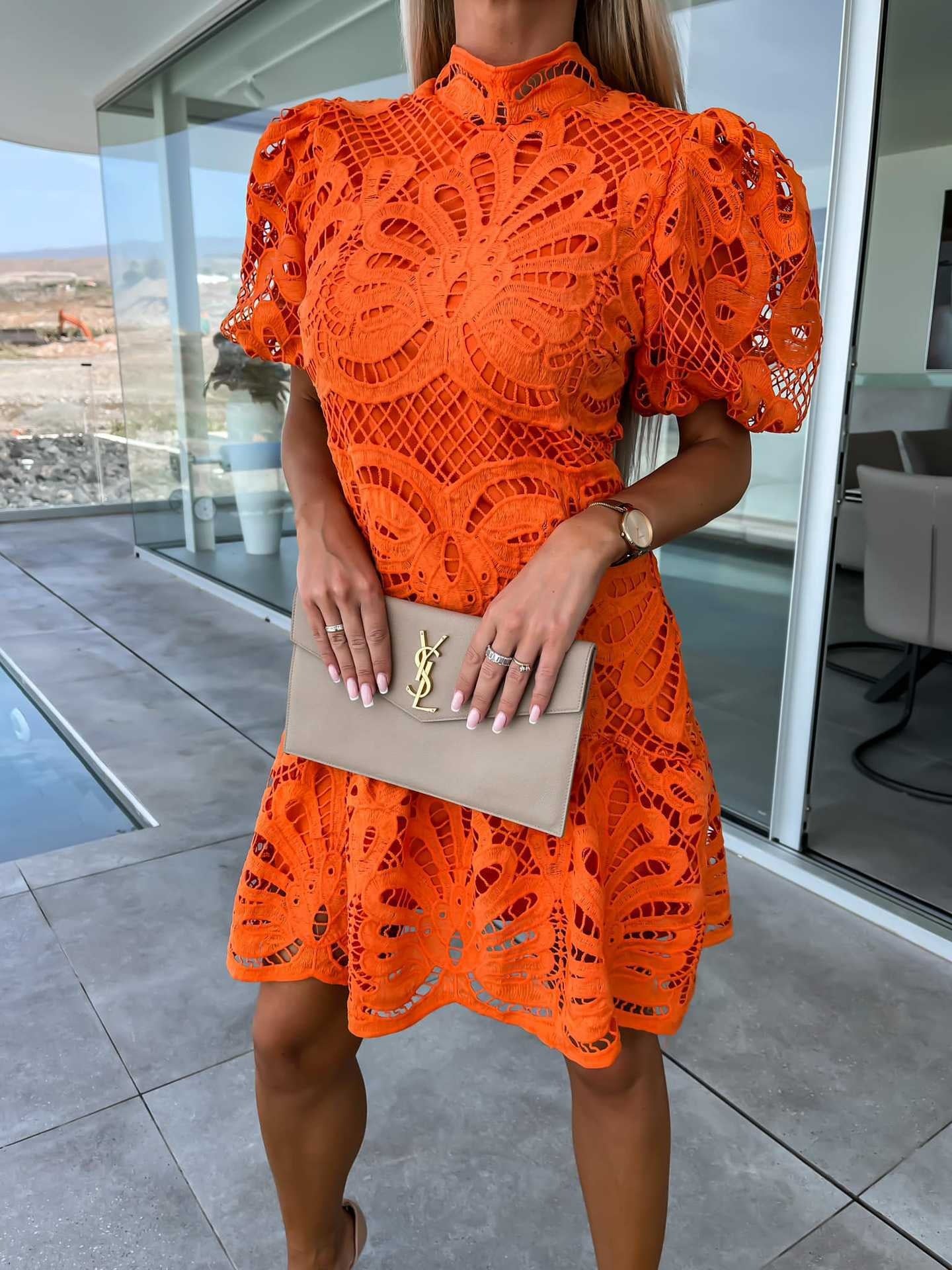 Dreamy Destination Crochet Lace Mini Dress