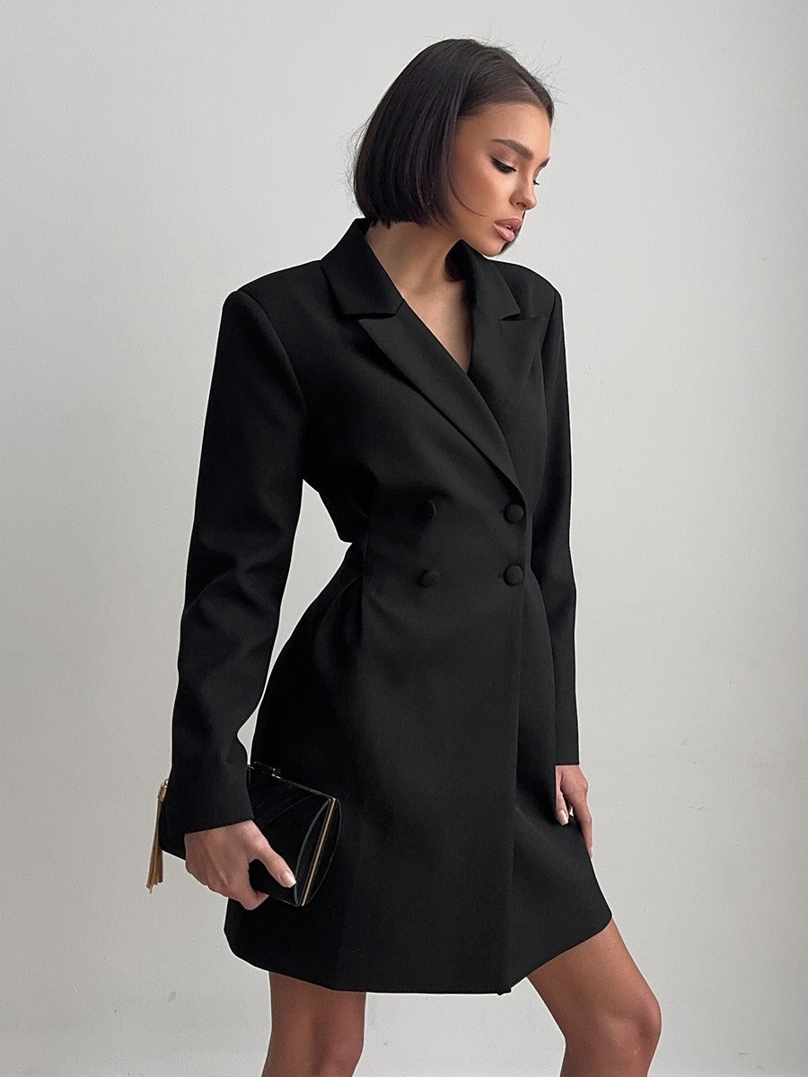 Sweet And Edgy Style Suit Dress