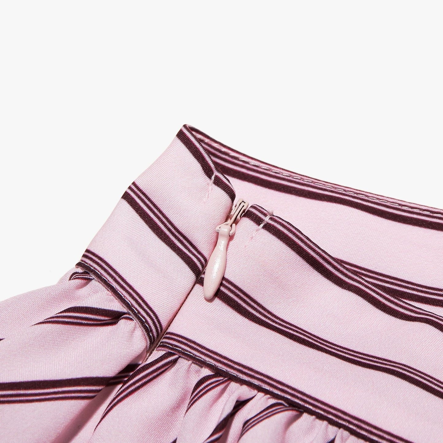 Halter Neck Striped Mini Dress