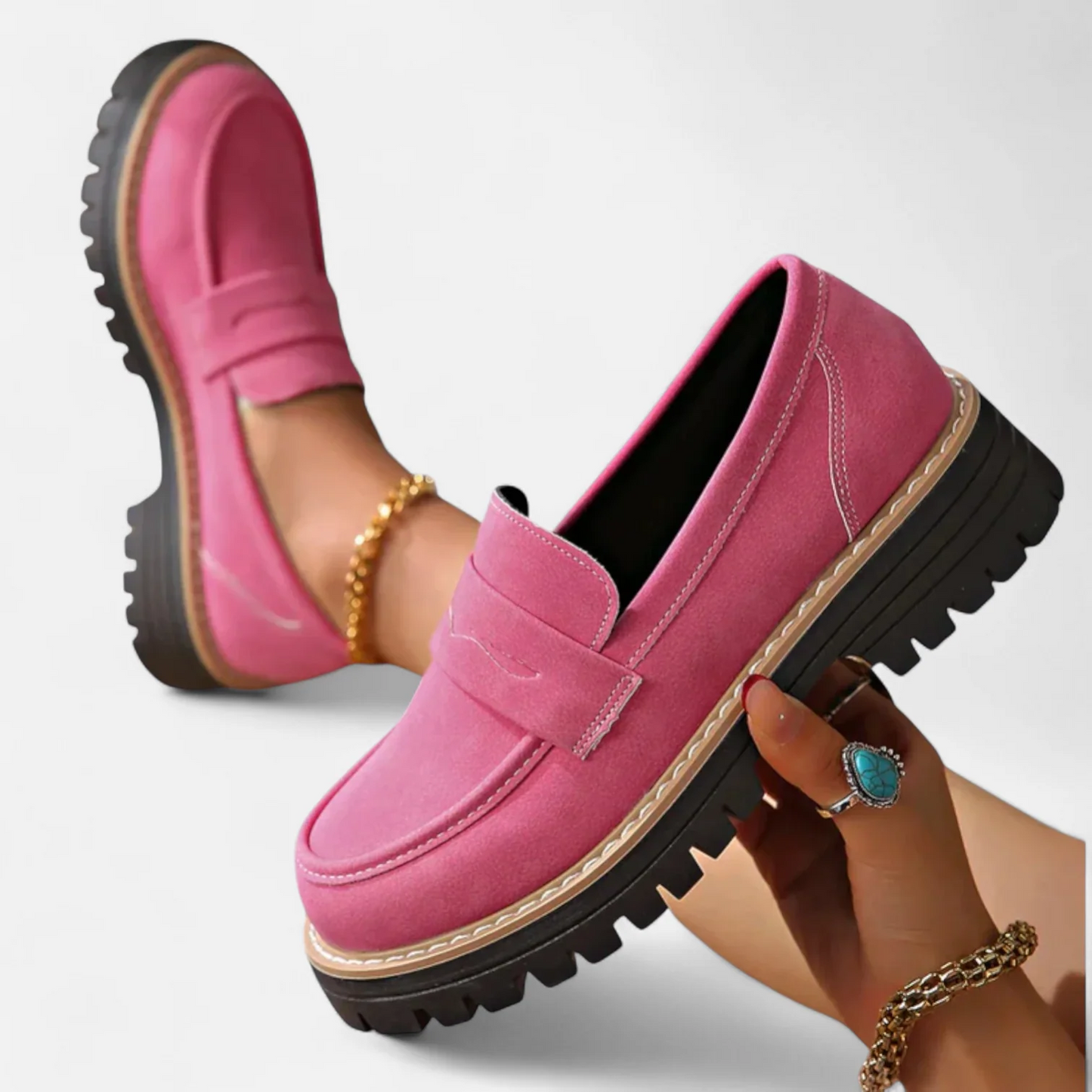 Isabella | Women Classic Chunky Sole Loafers