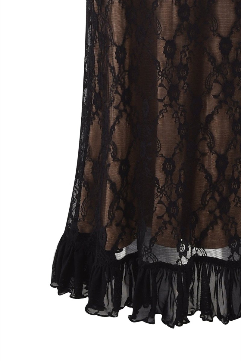 Daniela® | Maxi Dress With Ruffles And Floral Lace