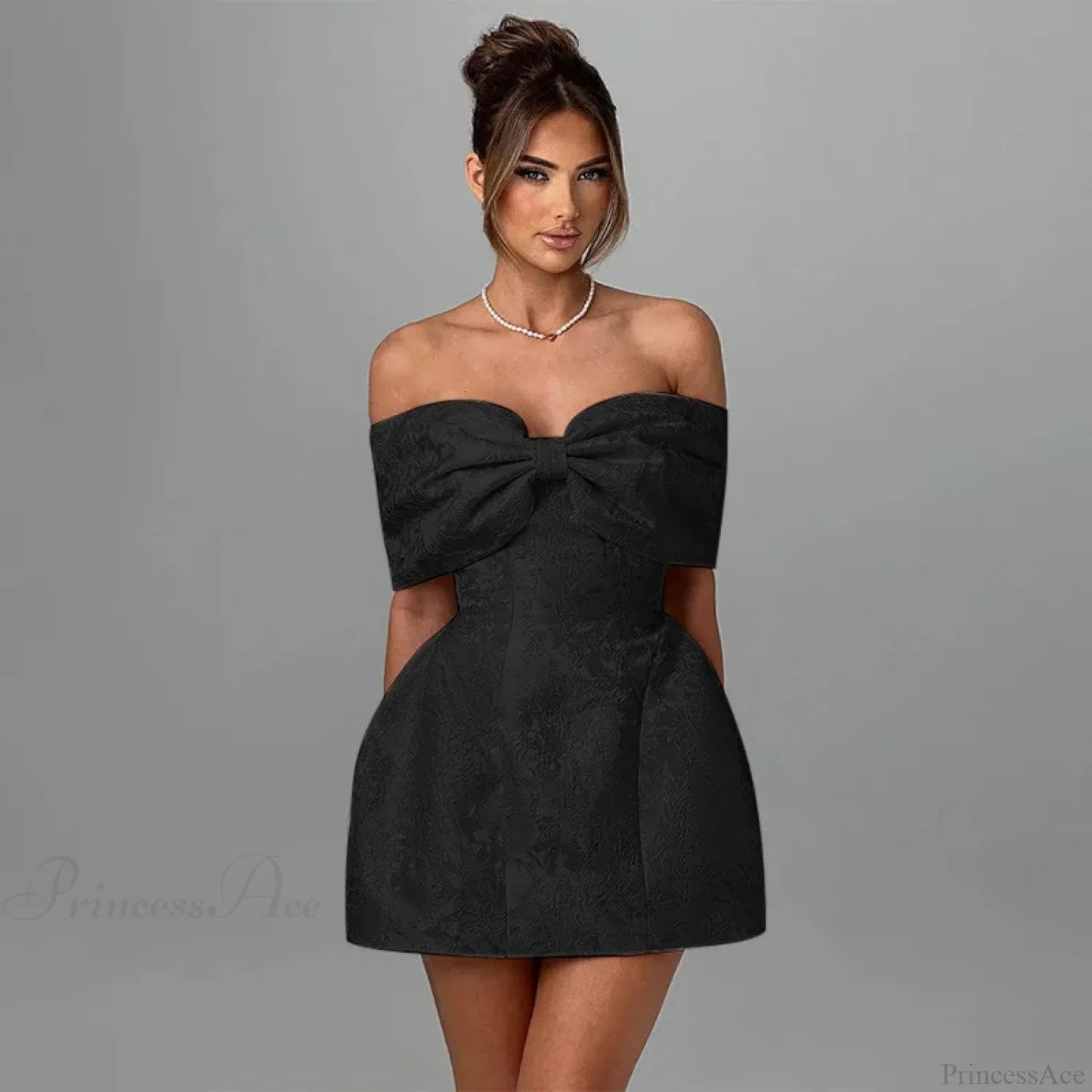 Jacquard Waist Wrap A-line Vacation Dress