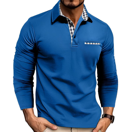 Jamison | Men's Long Sleeve Button-Down Polo Shirt