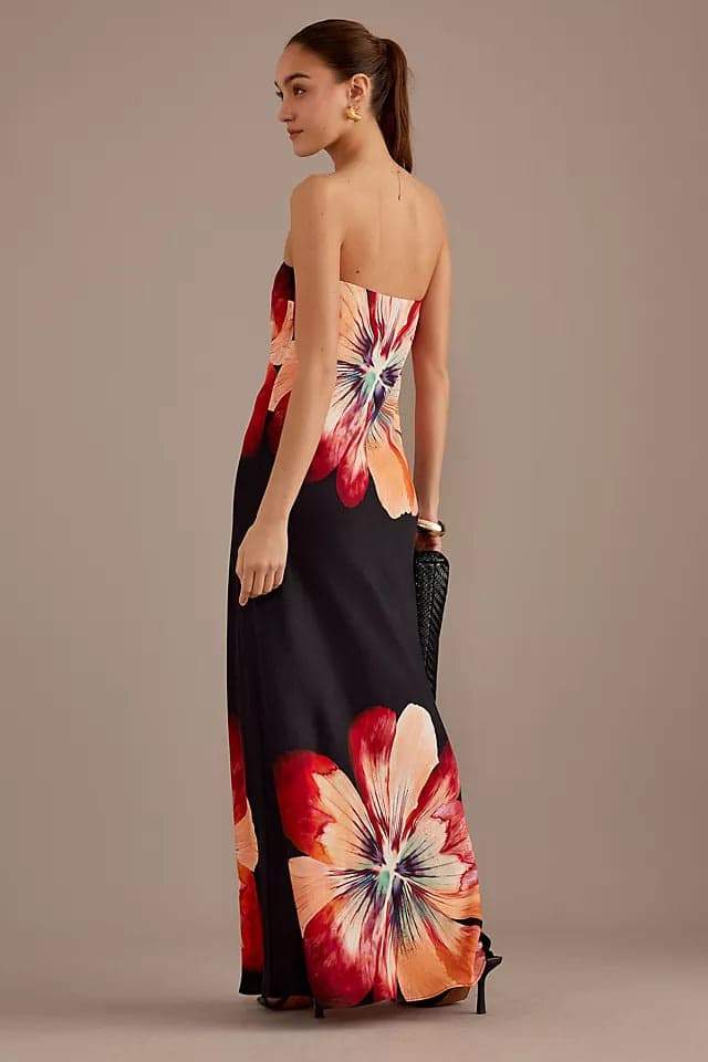 Eugenia® | Strapless Maxi Dress With Flower Print