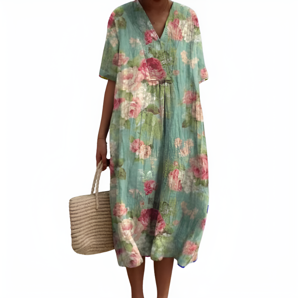 Jean | Women's V-Neck Midi Dress