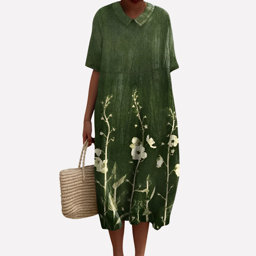 Jean | Women's V-Neck Midi Dress