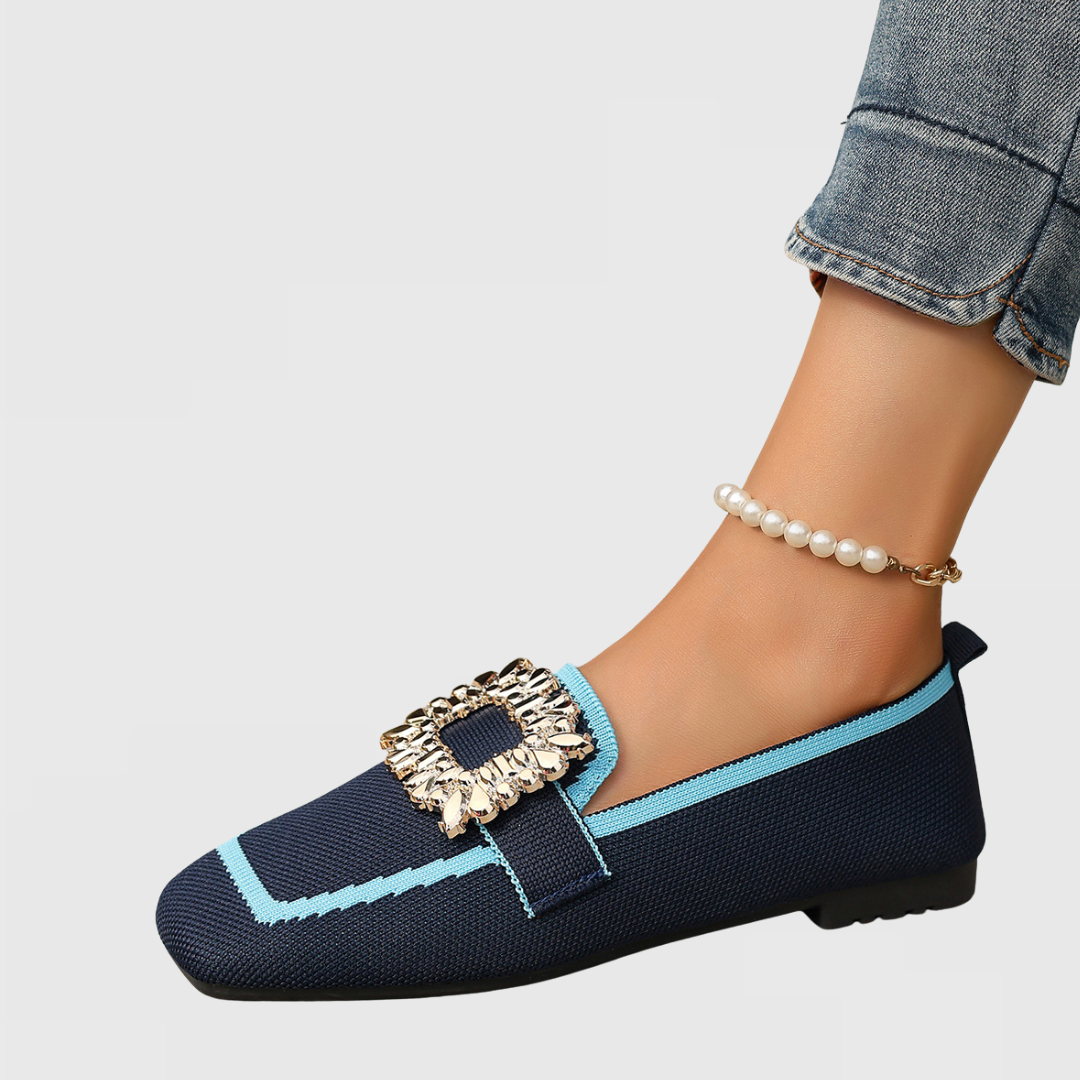 Shannon | Women's Embellished Square Toe Loafers