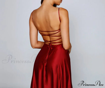 Jenny A-Line Stylish Satin Formal Dress