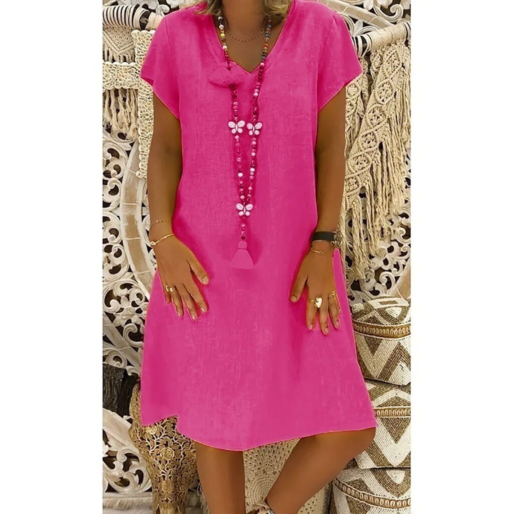 Jo | Women's V-Neck A-Line Mini Dress