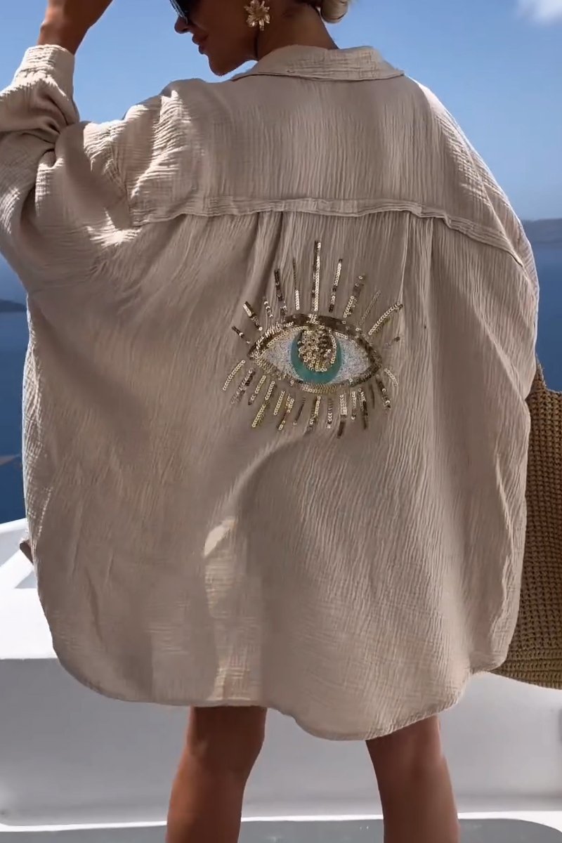 Sandra® | T-Shirt With Shiny Sequins