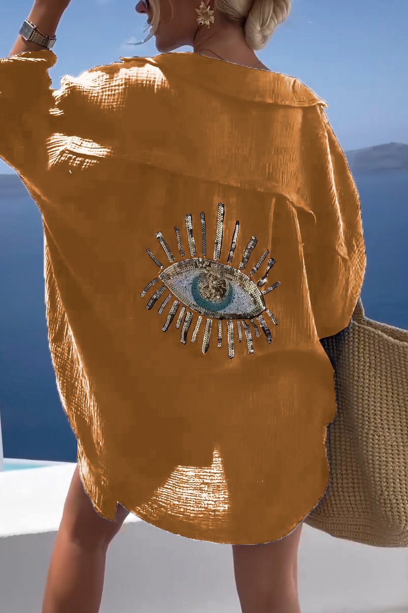 Sandra® | T-Shirt With Shiny Sequins