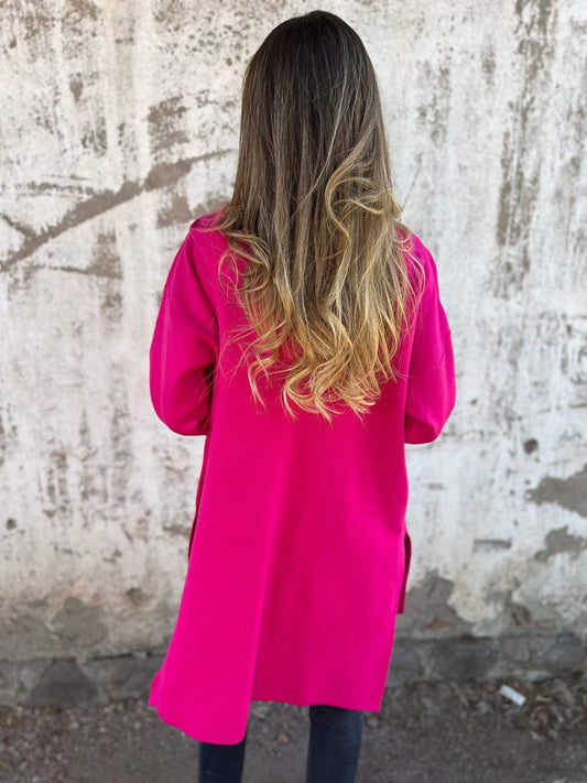 Tatiana | Long sleeve cardigan with zip fastening