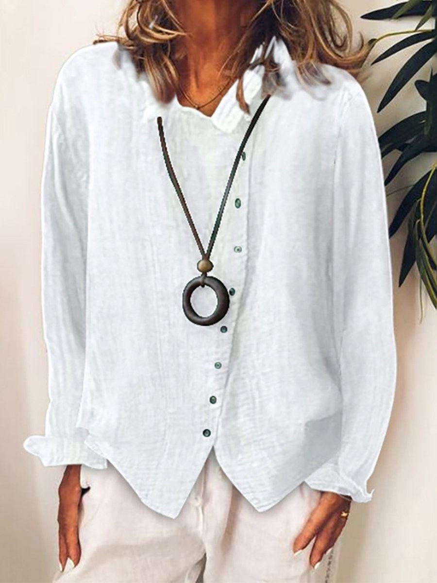 Guadalupe® | Chemise longue in cotton and lin – simple and chic