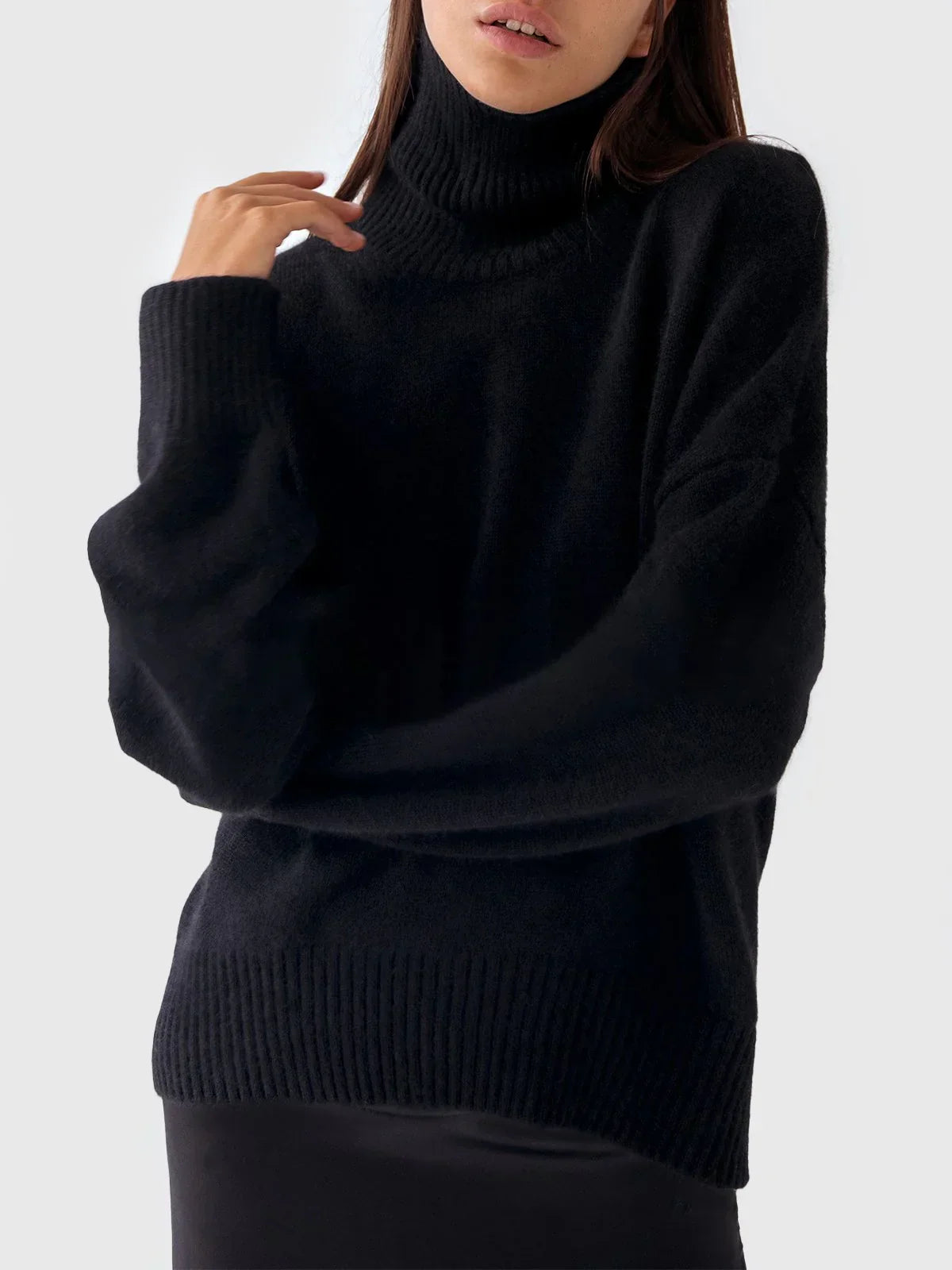 Susana | Oversized loose turtleneck sweater