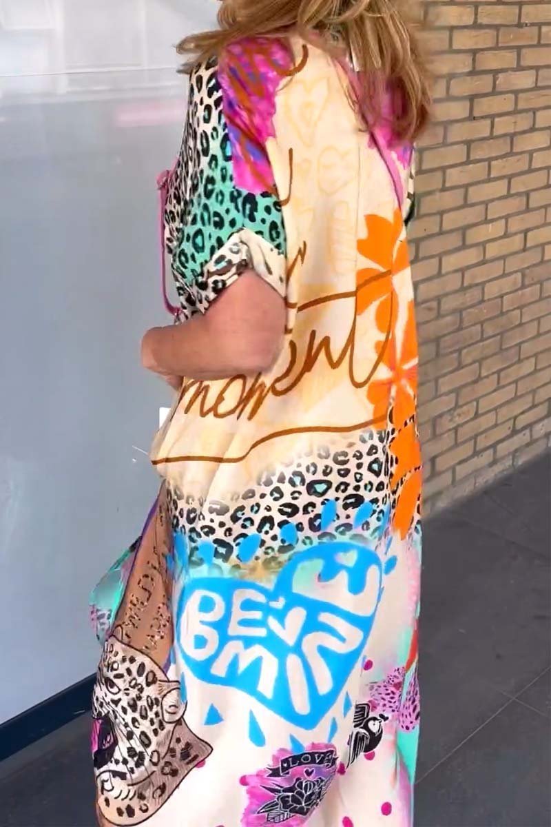 Sierra® | Leopard Print Short Sleeve Informal Dress