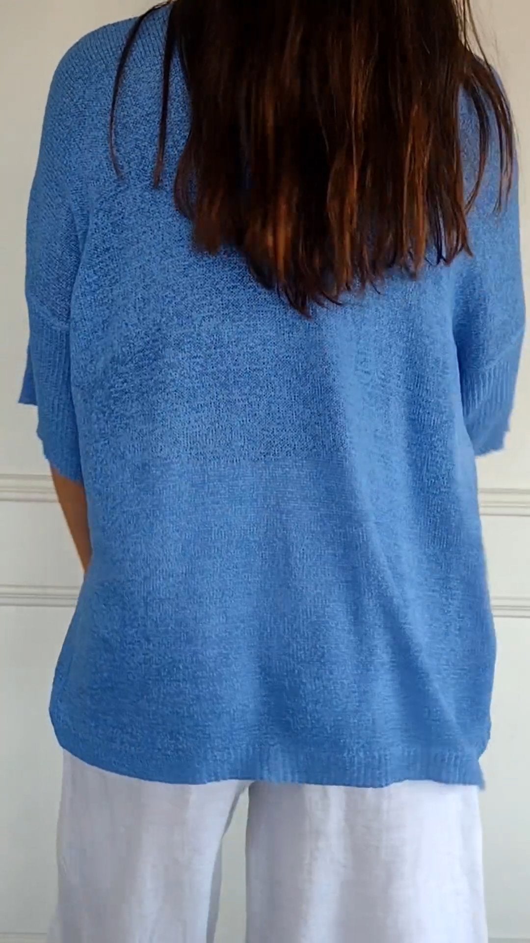 Ivanna® | Colored Knitted Top With V-Neck