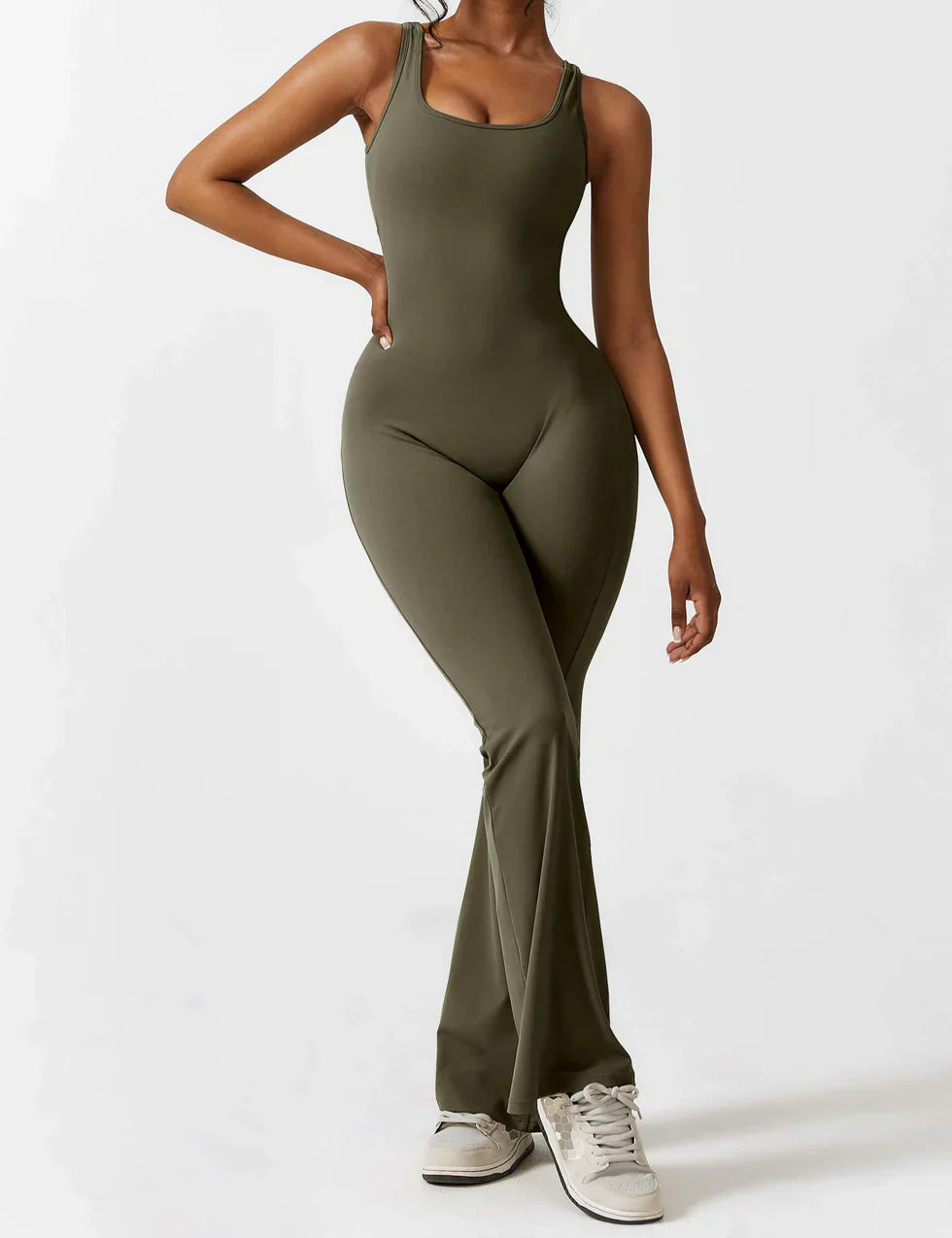 Judith | Women's Flare Leg Activewear Jumpsuit