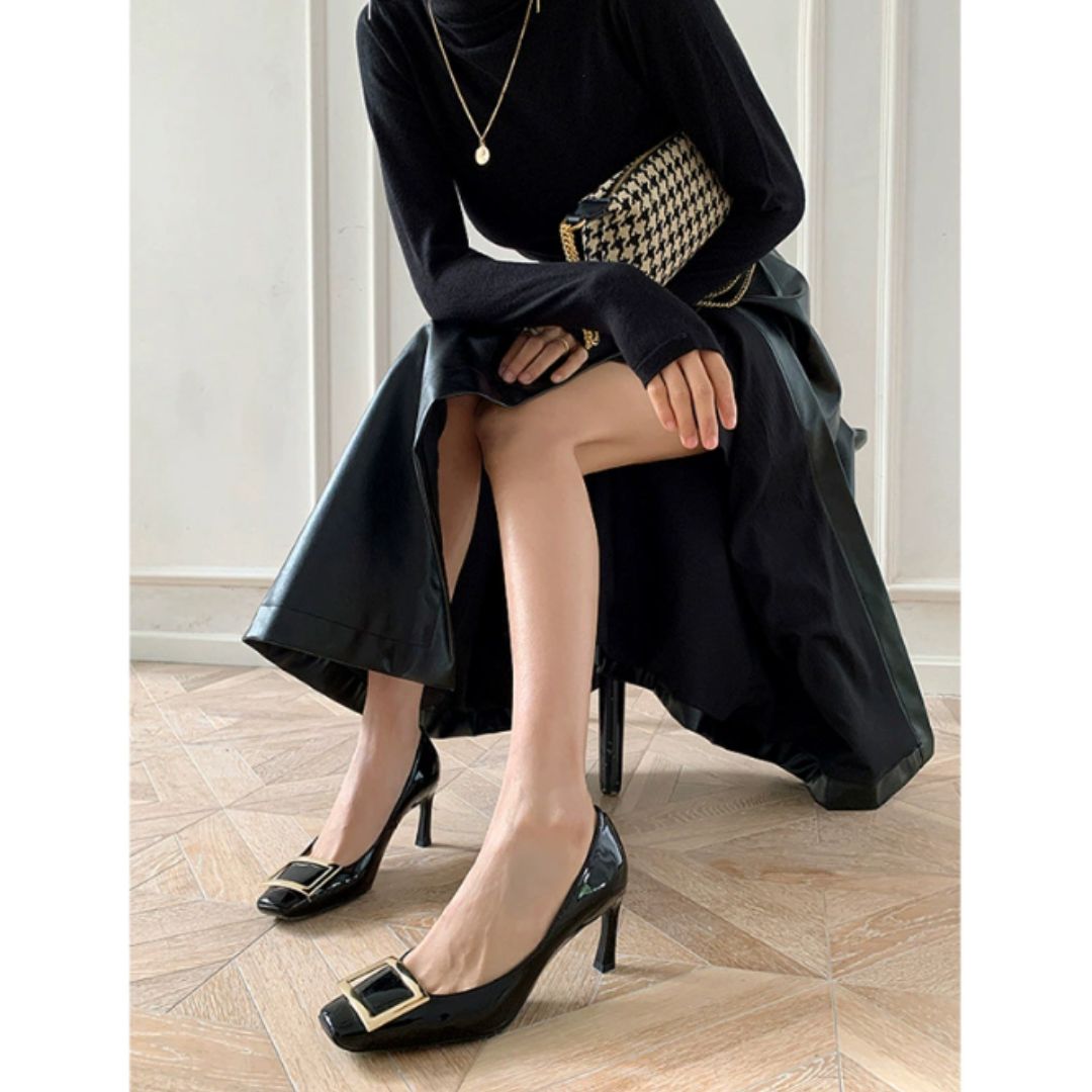 Lori | Orthopedic Square Toe Heels