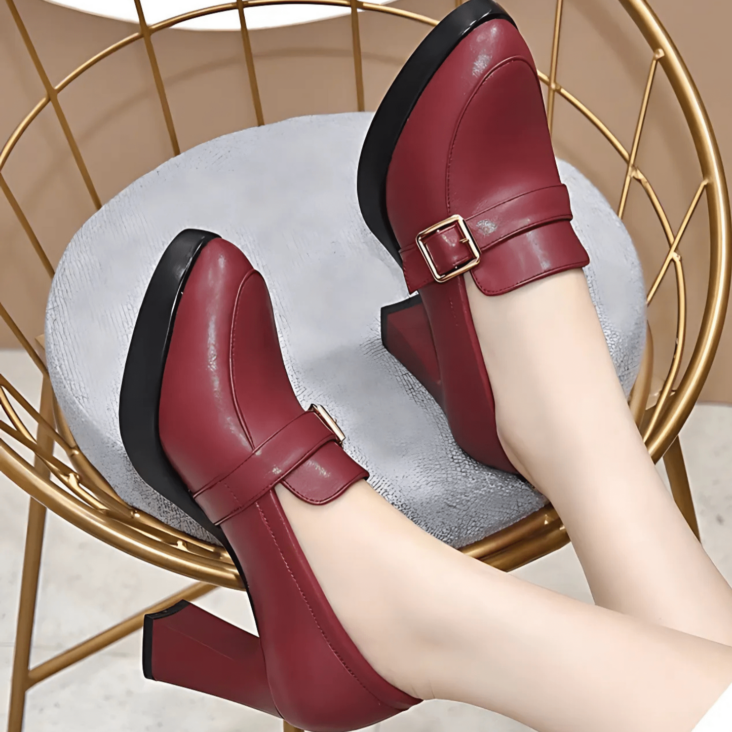 Jamie | Women's Block Heel Platform Loafers