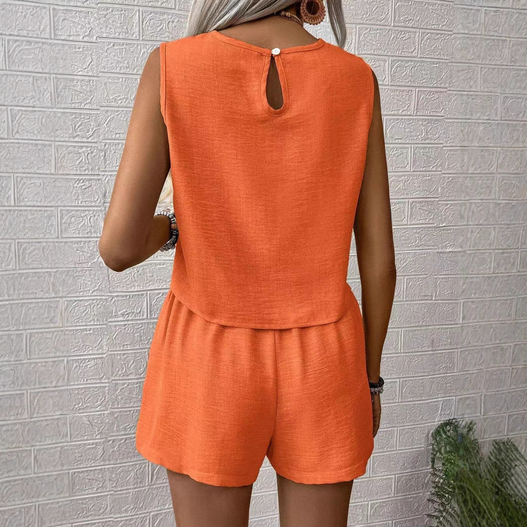 Katherine | Women's Sleeveless Two Piece Set