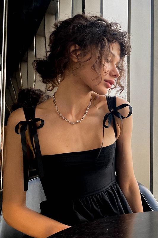 Renata® | Mini Dress With Bow And Shoulder Straps