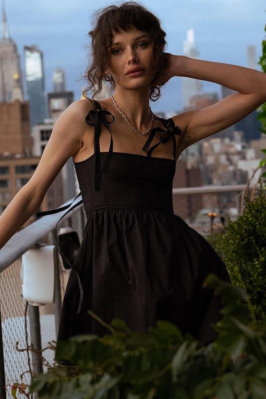 Renata® | Mini Dress With Bow And Shoulder Straps