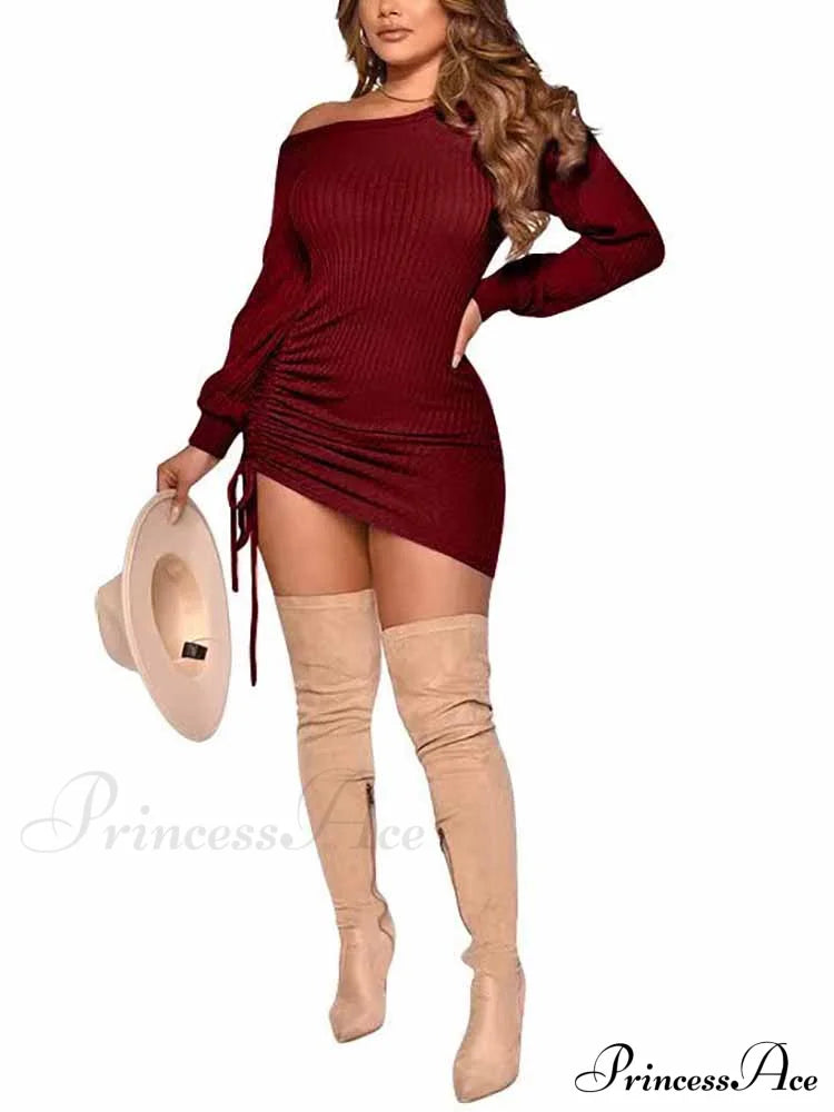 Sexy Sleeveless Slim-Fit Red Bodycon Mini Dress