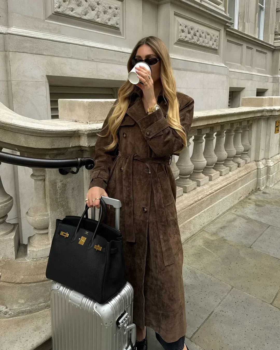 Brigitte | Milano I Long suede jacket