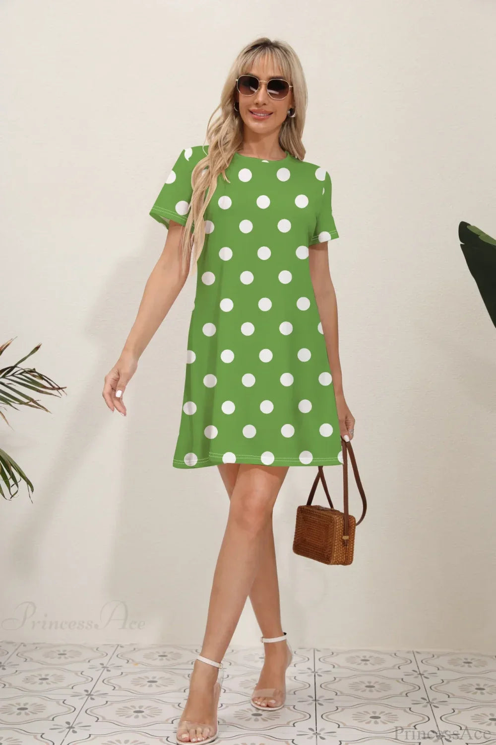 Latest Summer Fashion Floral Print Round Neck Dress