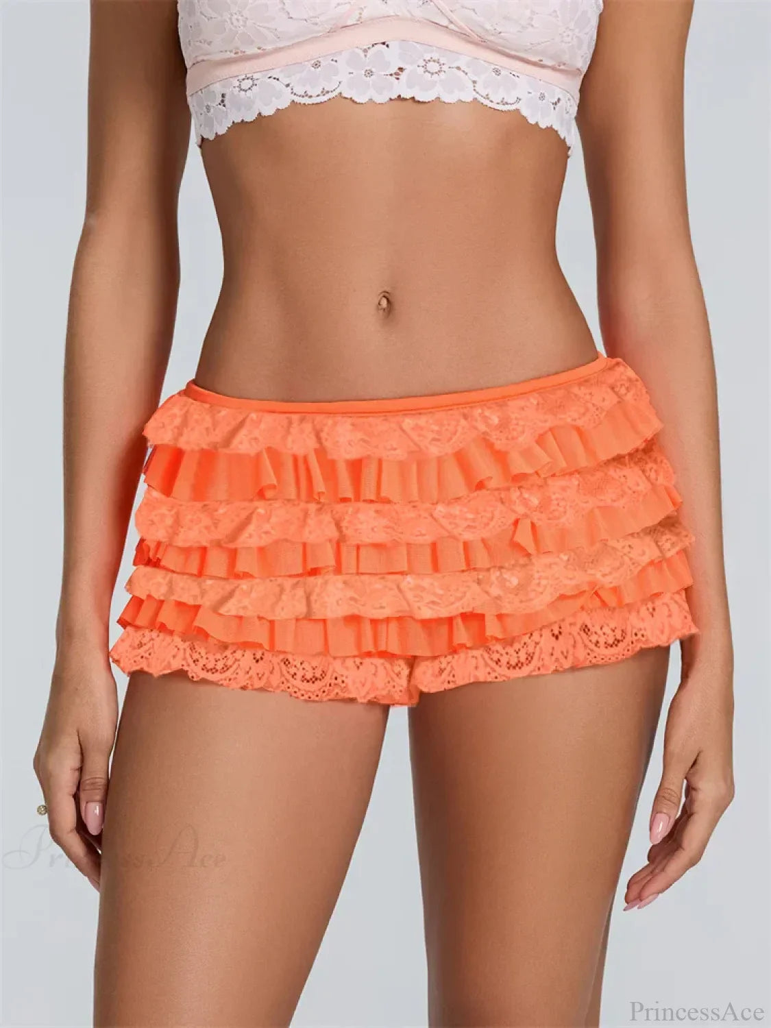 Layered Pumpkin Patchwork Short