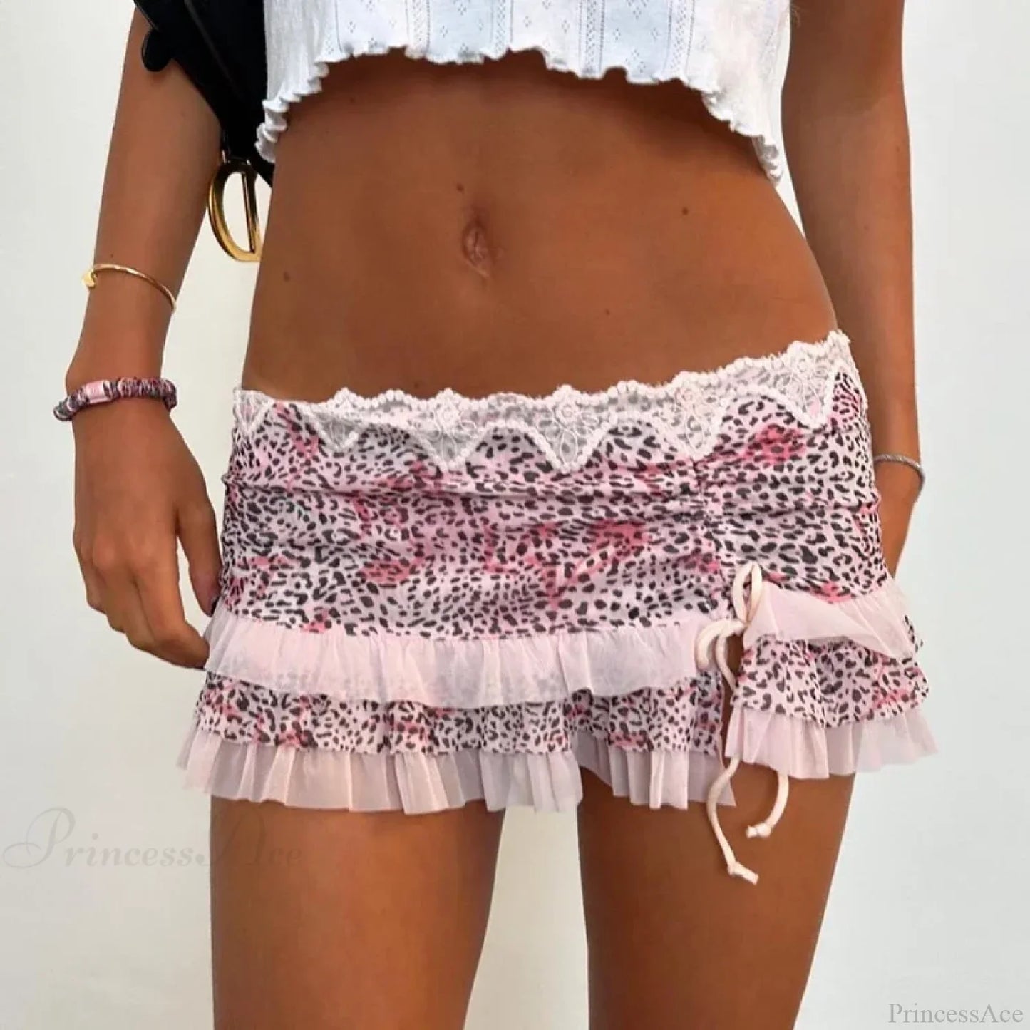 Layered Ruffles A-Line Skirt