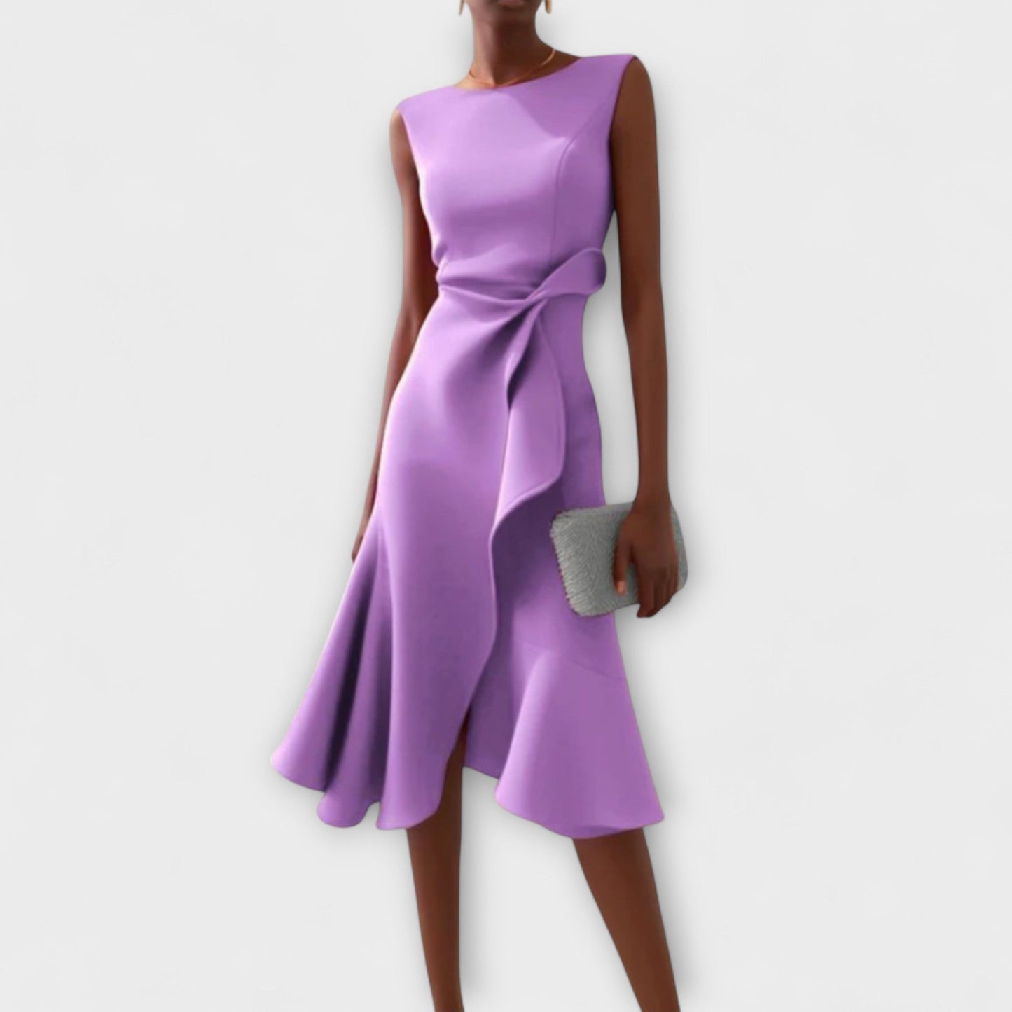 Leanne | Women's Sleeveless A-Line Midi Dress