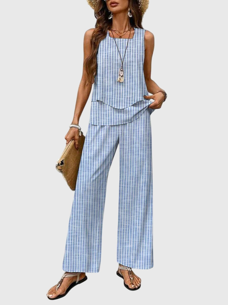 Leila | Women's Wide Leg Pant Set
