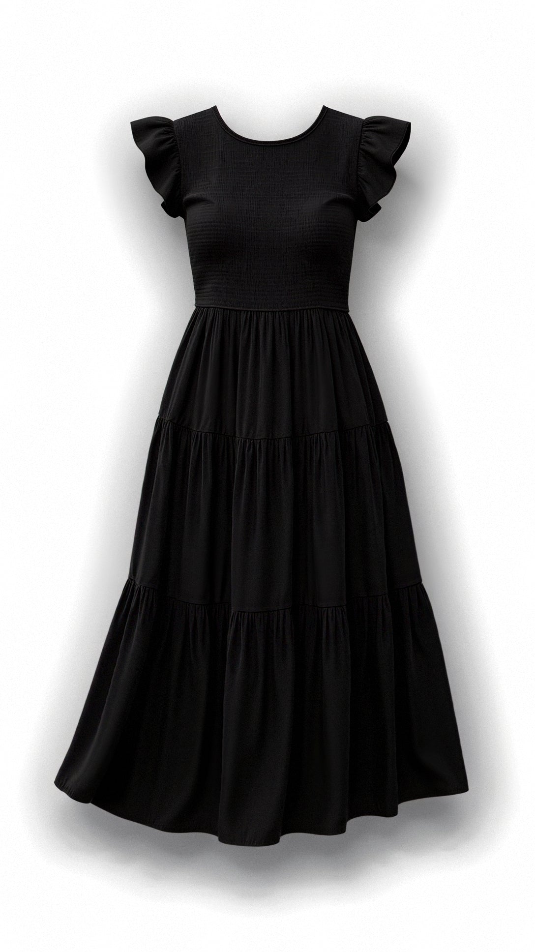 Pilar® | Smocked Summer Midi Dress Pleated