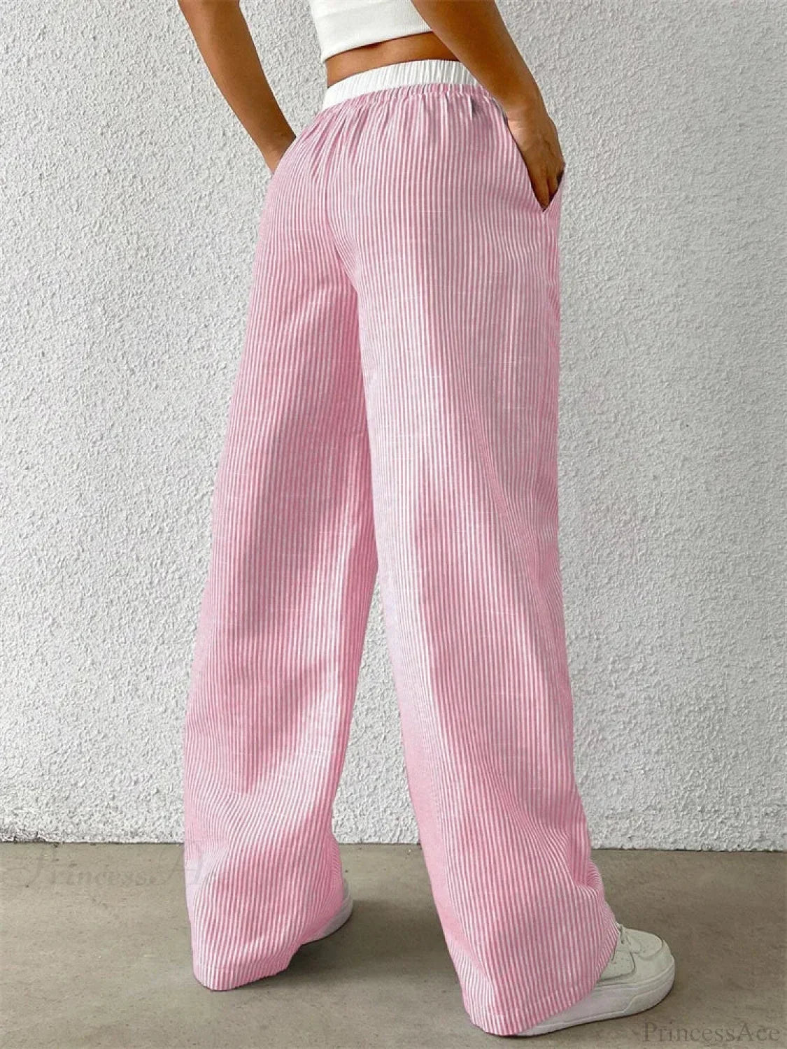 Leopard Drawstring Elastic Waist Loose Winter Pant