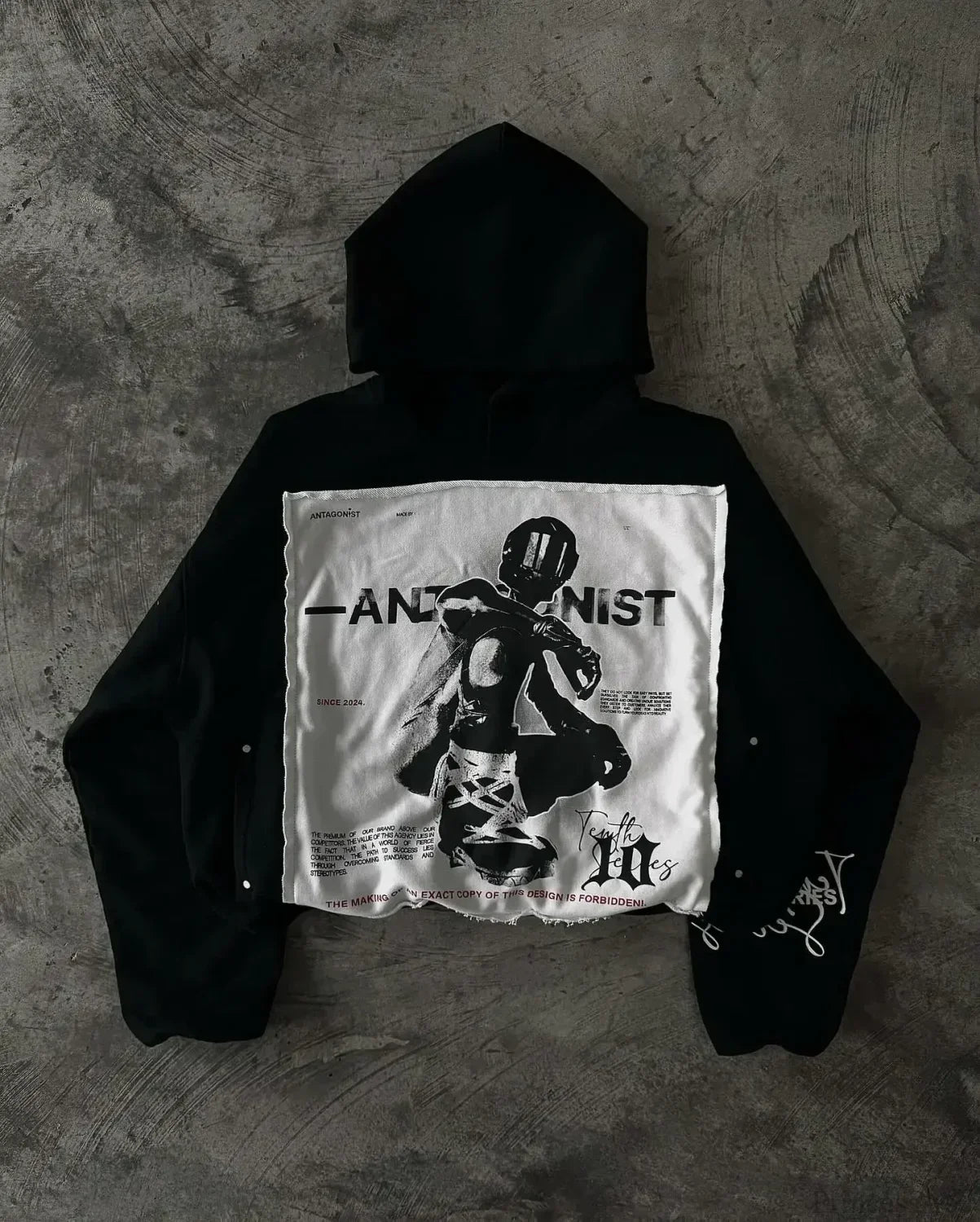 Letter Graphic Oversized Hoodie