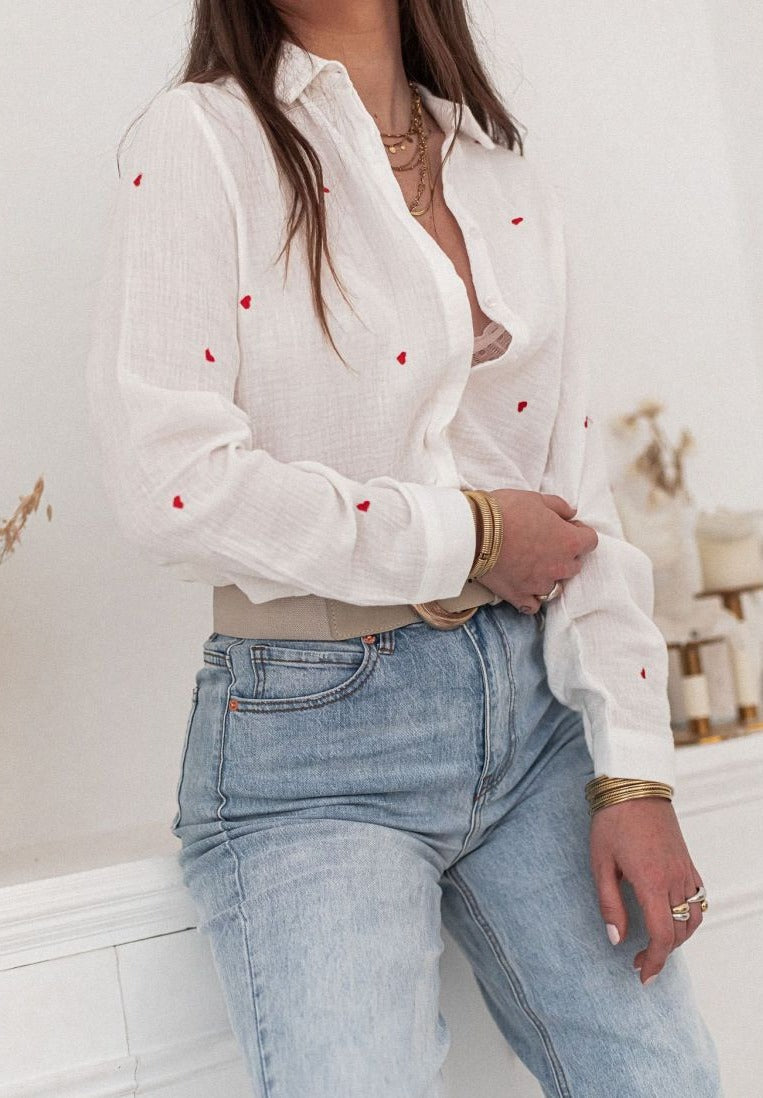 Brusokas® | Heidi Fashion Trend Blouse With Hearts