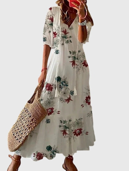 Lori | Women's V-Neck Maxi Dress